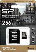 Карта памяти Silicon-Power Golden Series High Endurance microSDXC SP256GBSTXDV3V1HSP 256GB (с адаптером) Карта памяти Silicon-Power Golden Series High Endurance microSDXC SP256GBSTXDV3V1HSP 256GB (с адаптером)