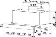 Кухонная вытяжка Franke Touch WH 60 315.0702.968