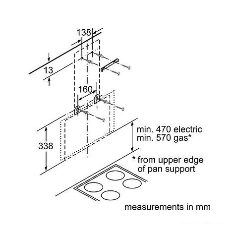 Кухонная вытяжка Bosch DWK065G60