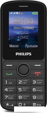 Кнопочный телефон Philips Xenium E2101 (черный)