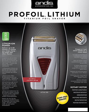 Электробритва Andis ProFoil Lithium Titanium Foil Shaver TS-1 17240