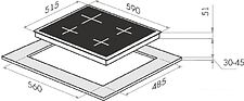 Варочная панель MAUNFELD EEHE.64.4B