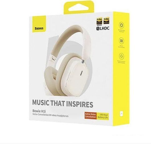 Наушники Baseus Bowie H1i (бежевый)