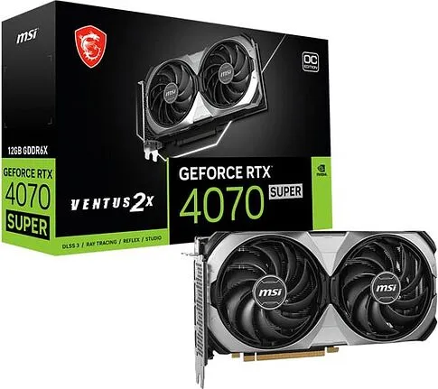 Видеокарта MSI GeForce RTX 4070 Super 12G Ventus 2X OC