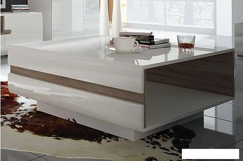 Журнальный столик Anrex Linate Typ 71 (белый/сонома трюфель)