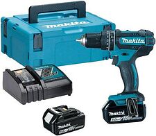 Ударная дрель-шуруповерт Makita DHP482RTJ (с 2-мя АКБ, кейс) Ударная дрель-шуруповерт Makita DHP482RTJ (с 2-мя АКБ, кейс)