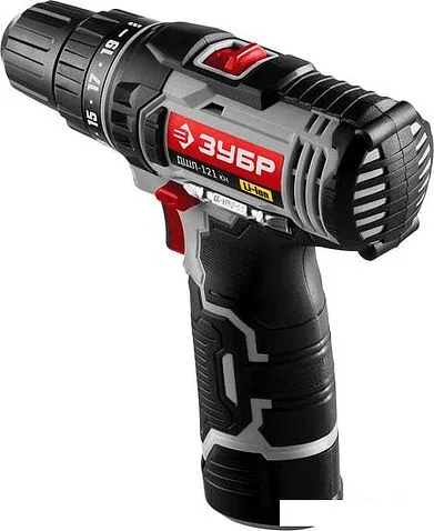 Дрель-шуруповерт Зубр ДШЛ-121 КН (c 2-мя АКБ, кейс)