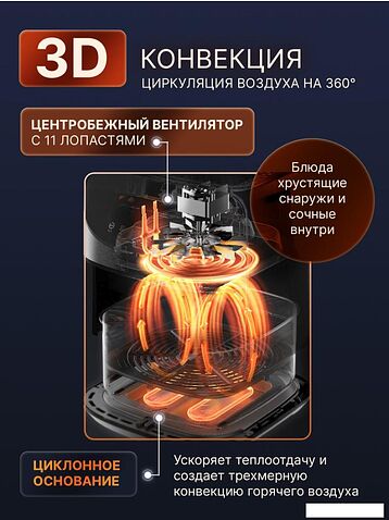 Аэрогриль (аэрофритюрница) Deerma DEM-KZ150W