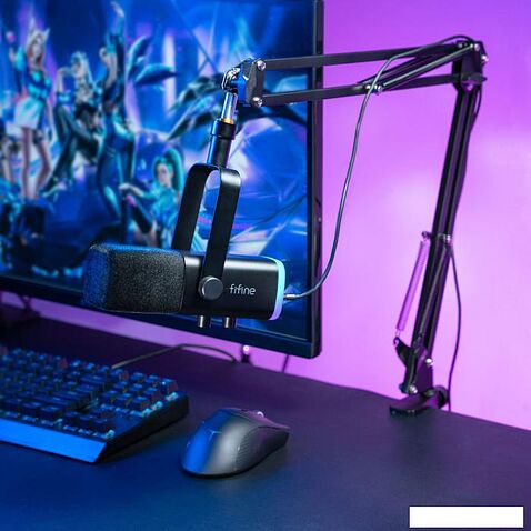 Проводной микрофон FIFINE AM8T (черный)