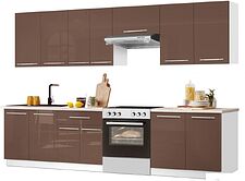 Готовая кухня Кастанье Мила 2.8 (трюфель коричневый)