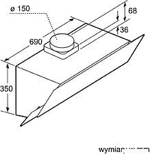Кухонная вытяжка Bosch Serie 2 DWK095G60 Кухонная вытяжка Bosch Serie 2 DWK095G60