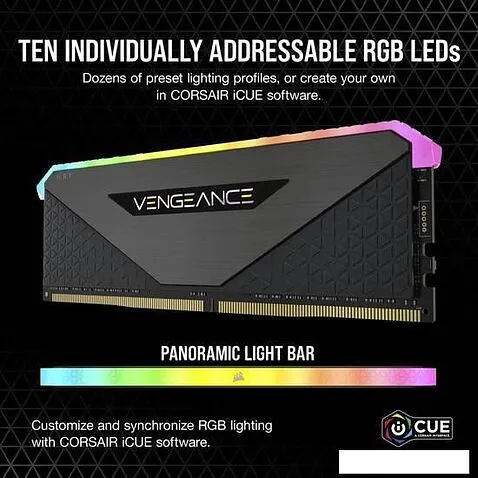 Оперативная память Corsair Vengeance RGB RT 2x16ГБ DDR4 3200 МГц CMN32GX4M2Z3200C16