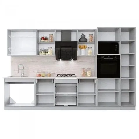 Готовая кухня Интерлиния Мила Крафт 3.4 (дуб английский/дуб полярный)