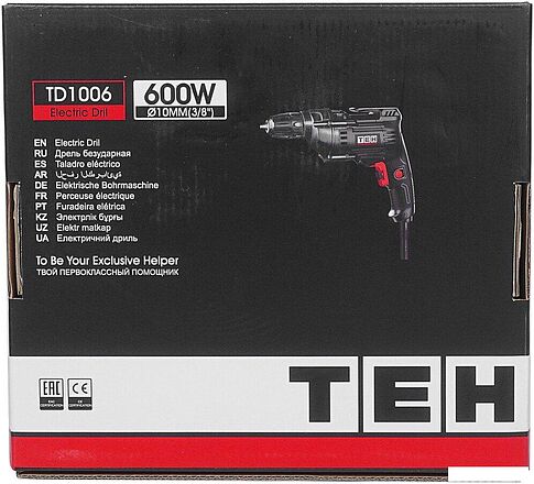 Безударная дрель TEH TD1006