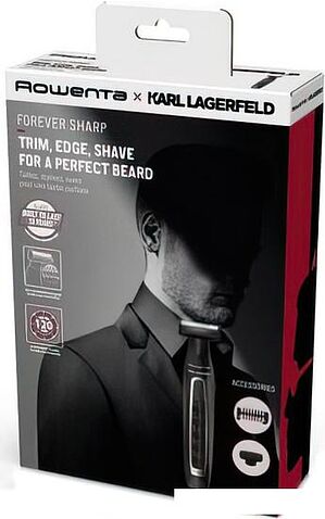 Триммер для бороды и усов Rowenta Forever Sharp Karl Lagerfeld TN602LF0