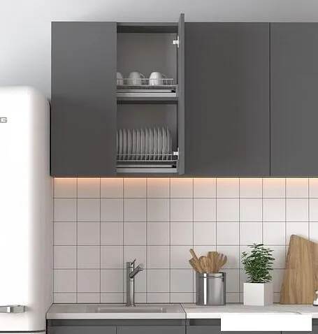 Шкаф навесной Артём-Мебель Мэри 600мм СН-114.199 (серый графит)