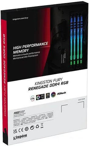 Оперативная память Kingston FURY Renegade RGB 2x8GB DDR4 PC4-36800 KF446C19RBAK2/16
