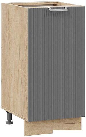 Шкаф напольный Трия Кимберли 1Н4 (дуб крафт золотой/титан)