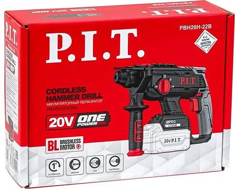 Перфоратор P.I.T. PBH20H-22B Solo (без АКБ)
