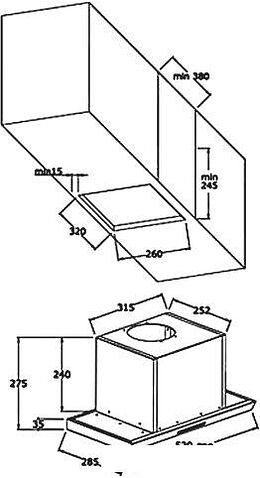 Кухонная вытяжка KUPPERSBERG Inlinea 52 B