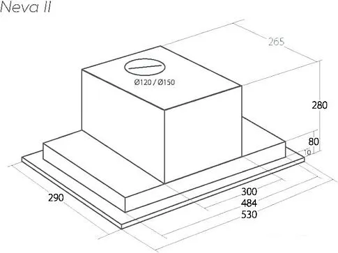 Кухонная вытяжка Akpo Neva II 60 WK-9 (нержавеющая сталь)
