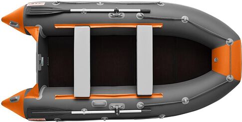 Моторная лодка Roger Boat Hunter 3200 (без киля, графит/оранжевый)