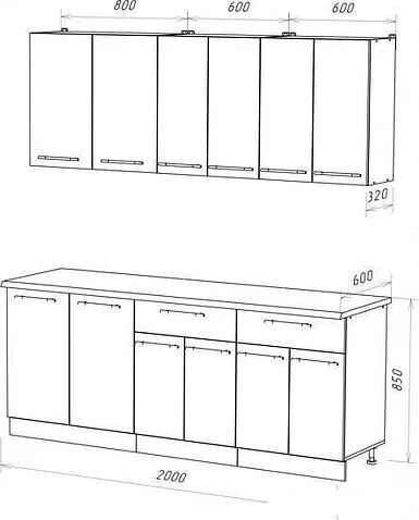 Готовая кухня Кастанье Марта 2.0 (трюфель коричневый)