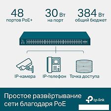 Управляемый коммутатор уровня 2+ TP-Link TL-SG3452P