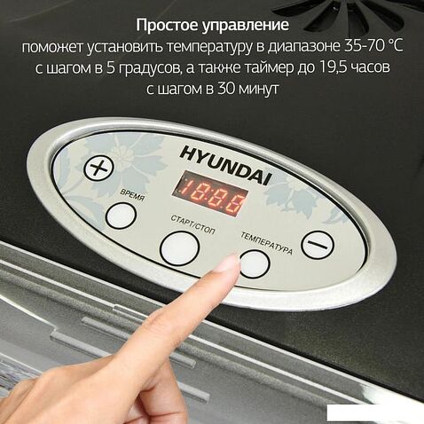 Сушилка для овощей и фруктов Hyundai HYFD-P1801