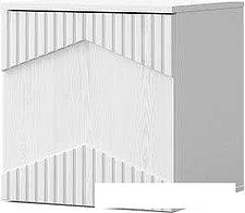 Тумба КМК Мебель П Оливия КМК 0971.18 (белый текстурный/М3 ясень белый текстурный)