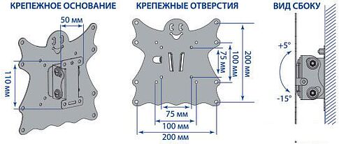 Кронштейн Kromax CASPER-201
