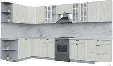 Готовая кухня Интерлиния Берес 1.7x3.6 левая (дуб снежный/серый каспий) Готовая кухня Интерлиния Берес 1.7x3.6 левая (дуб снежный/серый каспий)