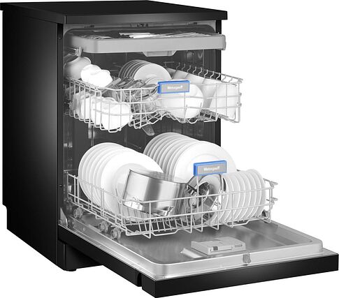 Отдельностоящая посудомоечная машина Weissgauff DW 6038 D Dual Wash Black