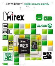 Карта памяти Mirex microSDHC (Class 10) 8GB (13613-AD10SD08) Карта памяти Mirex microSDHC (Class 10) 8GB (13613-AD10SD08)