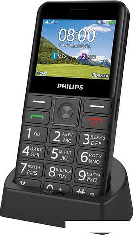 Мобильный телефон Philips Xenium E207 (черный)