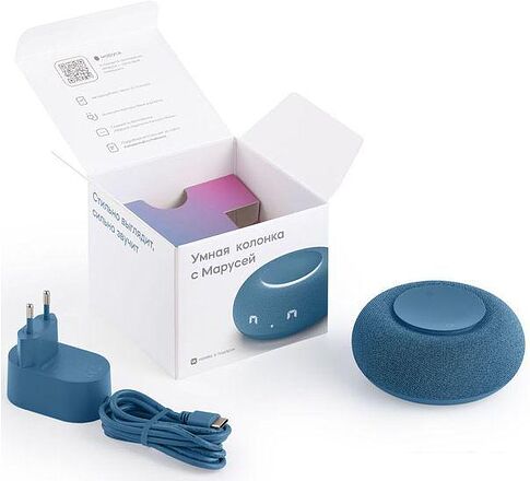 Умная колонка VK Капсула Мини (морской синий)