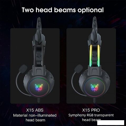 Наушники Onikuma X15 Pro Deer Ears (черный)