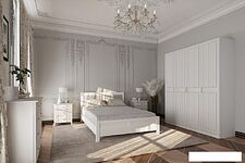 Комоды, тумбы Bravo Мебель Мэгги (белый снег/лак белый)