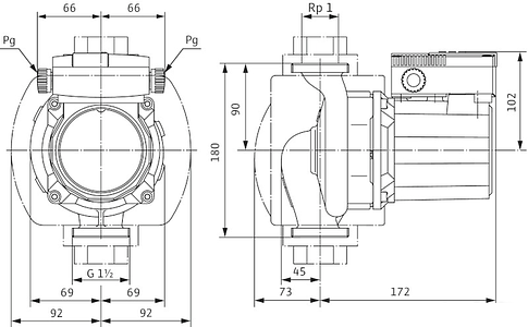Циркуляционный насос Wilo TOP-S 25/10 (1~230 V, PN 10)