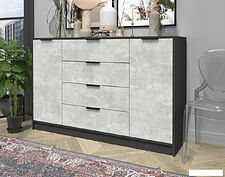 Тумба Интерлиния Концепт КТ-Т160 (бетон лайт/антрацит)