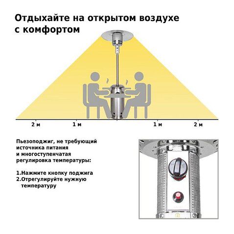 Уличный обогреватель Aesto A-02T
