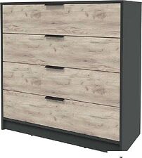 Комод Интерлиния Концепт КТ-К100 (дуб серый/антрацит)