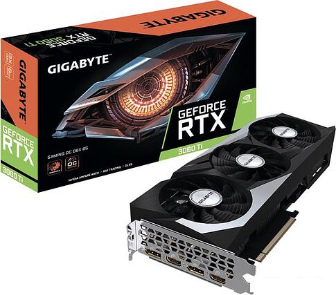 Видеокарта Gigabyte GeForce RTX 3060 Ti Gaming OC D6X 8G GV-N306TXGAMING OC-8GD