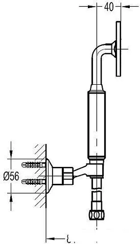 Душевой гарнитур  Cezares ECO-KD-BORO