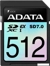 Карта памяти ADATA Premier Extreme SDXC SD8.0 512GB SD512GEX3L2-C