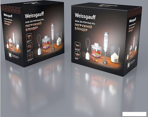 Погружной блендер Weissgauff WHB 350 PSW Multi Mix