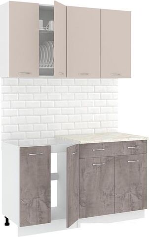 Готовая кухня Кортекс-мебель Корнелия Лира-лайт км.02464 1.4 м (капучино/оникс/королевский опал) Готовая кухня Кортекс-мебель Корнелия Лира-лайт км.02464 1.4 м (капучино/оникс/королевский опал)