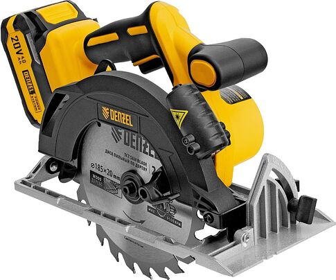 Дисковая (циркулярная) пила Denzel CCSH-BL-20-185 (с 1-им АКБ)