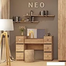 Туалетный/интерьерный столик Глазов Neo 43 (дуб табачный Craft/черный) Туалетный/интерьерный столик Глазов Neo 43 (дуб табачный Craft/черный)