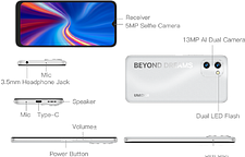 Смартфон Umidigi G1 2GB/32GB (синий)